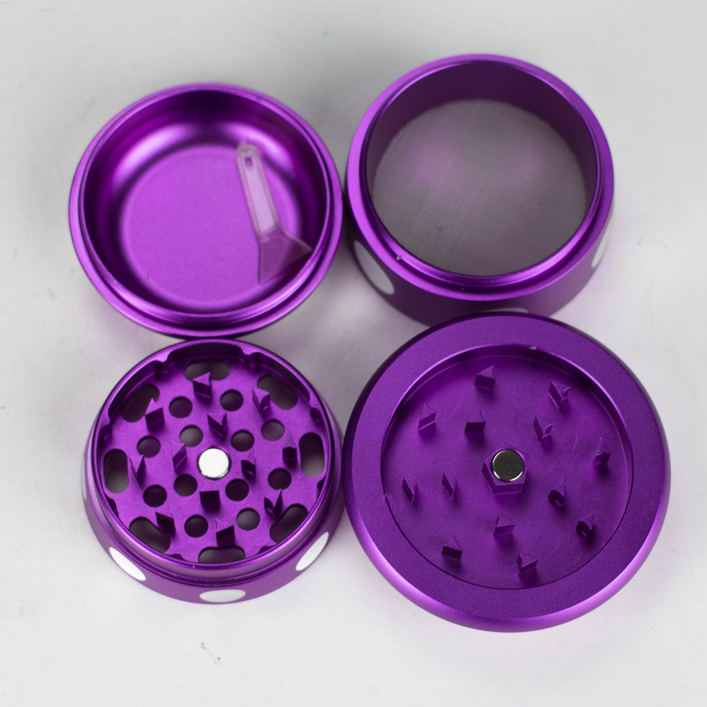 ZAluminum Mushroom Grinder 4 Layers
