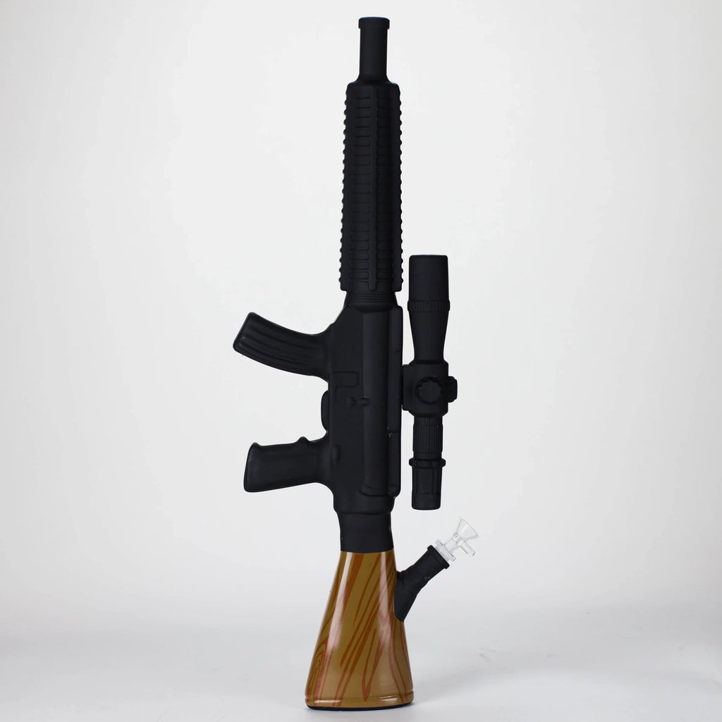 24" Rifle Smoke Glass Bong