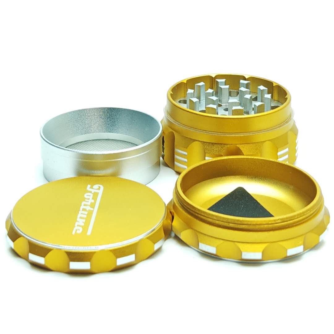 Fortune | 4 Parts 63.5mm x49mm Aluminum Grinder-Assorted Color