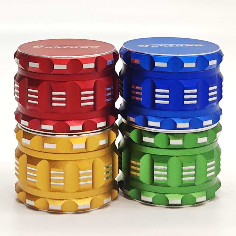 Fortune | 4 Parts 63.5mm x49mm Aluminum Grinder-Assorted Color