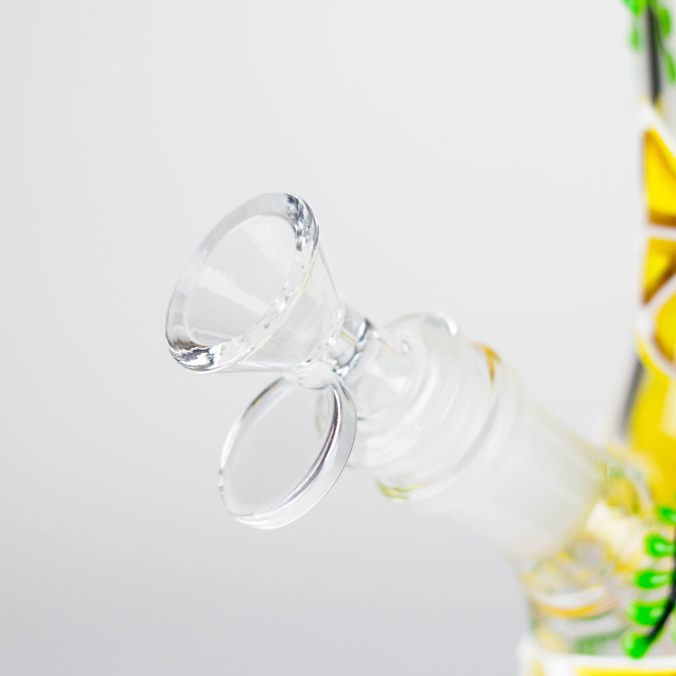 Z10" 3D Glass Bong With Orange Design