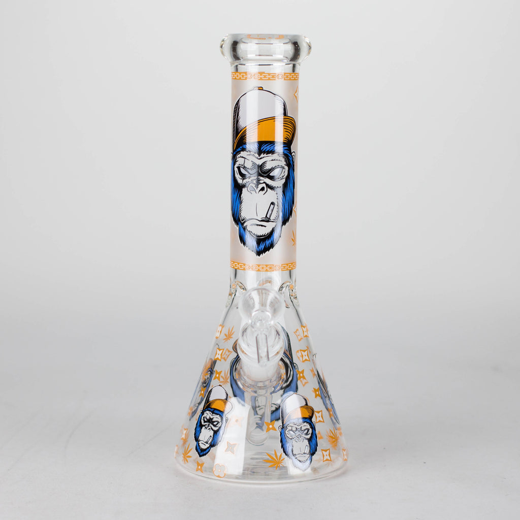 10" Gorilla Designs Glow In The Dark beaker bong In the Box [PIP302]