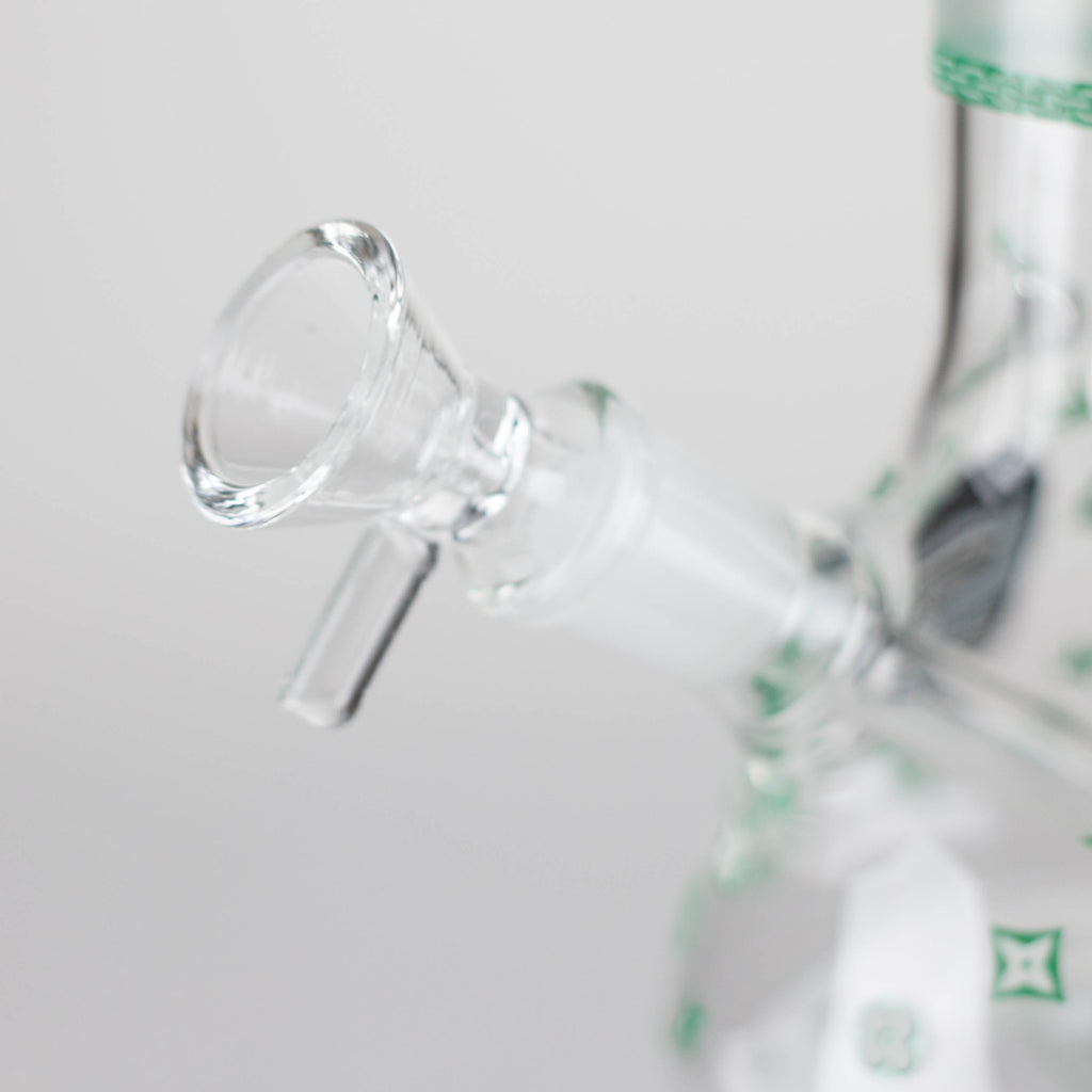 8.5" Gorilla Designs Glow In The Dark beaker bong In the Box [PIP301]