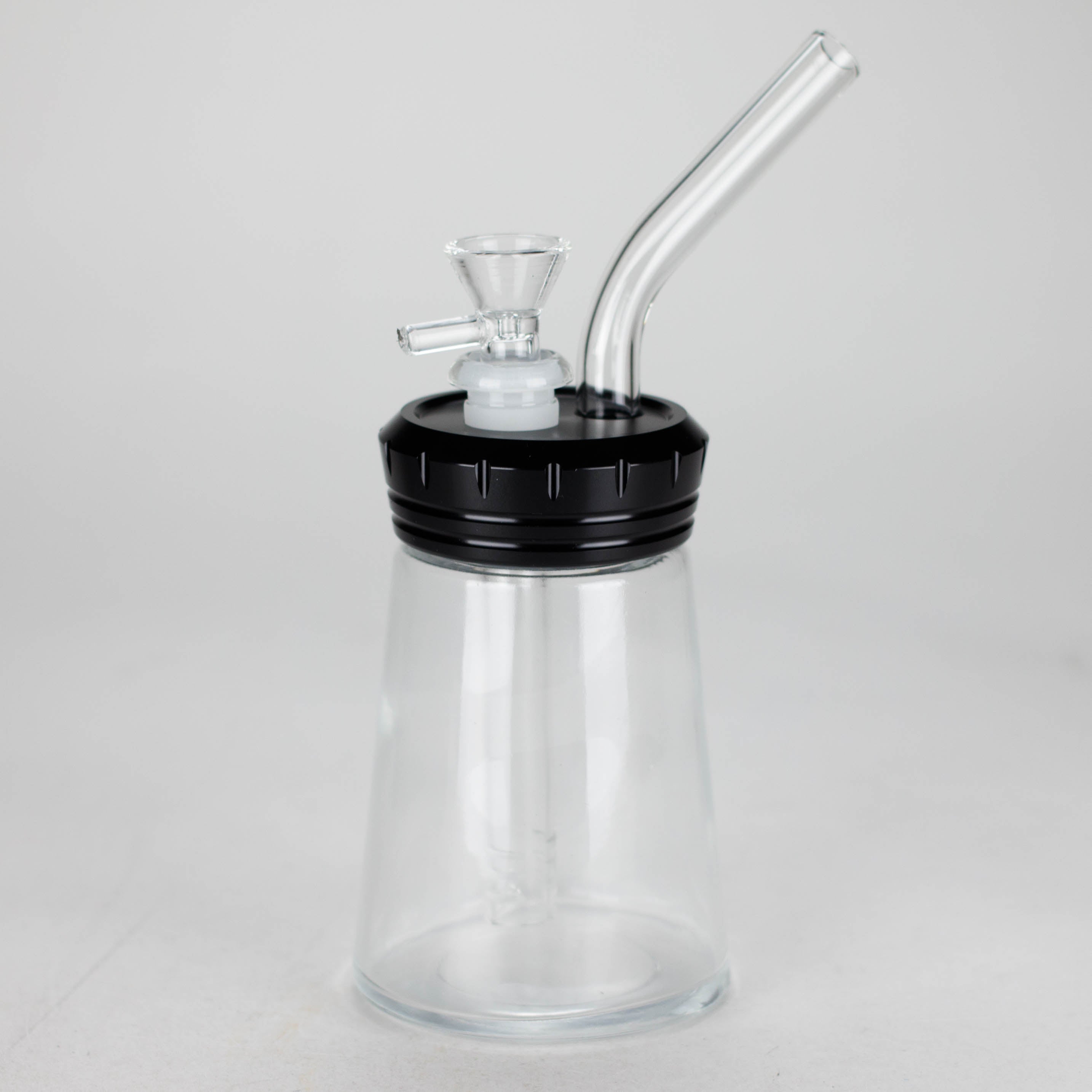 6" Glass Bong with Aluminum Cap [YD2092]