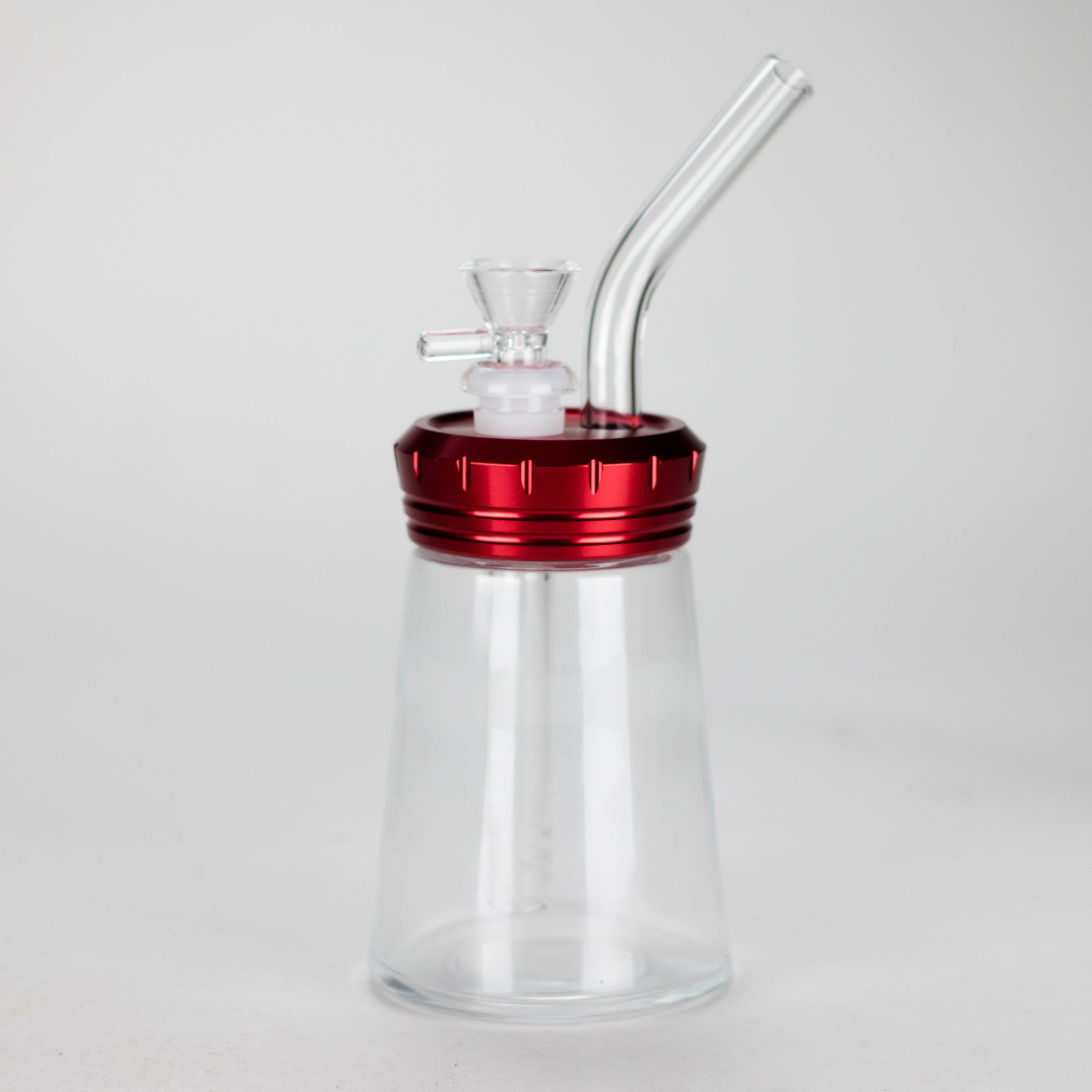 6" Glass Bong with Aluminum Cap [YD2092]