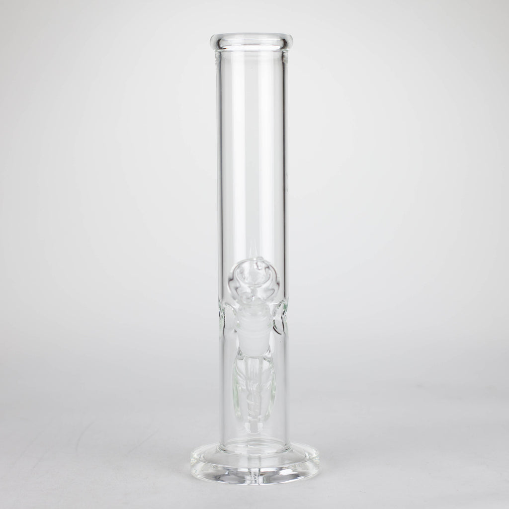 12" Clear Straight Tube Bong