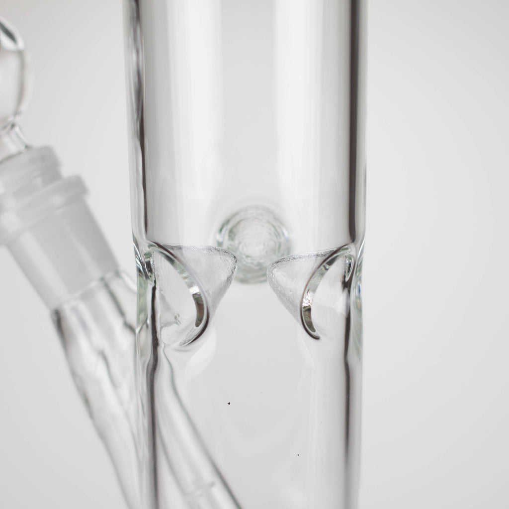 12" Clear Straight Tube Bong