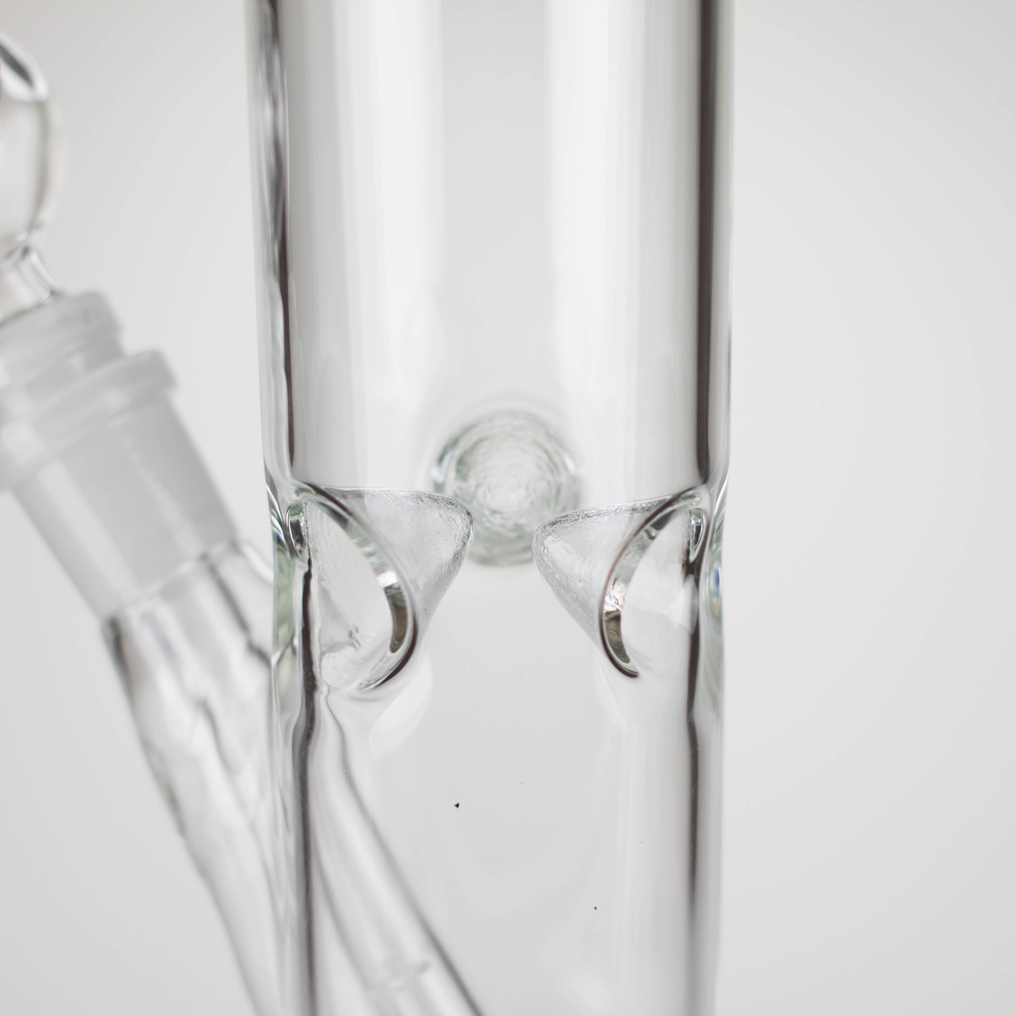 12" Clear Straight Tube Bong