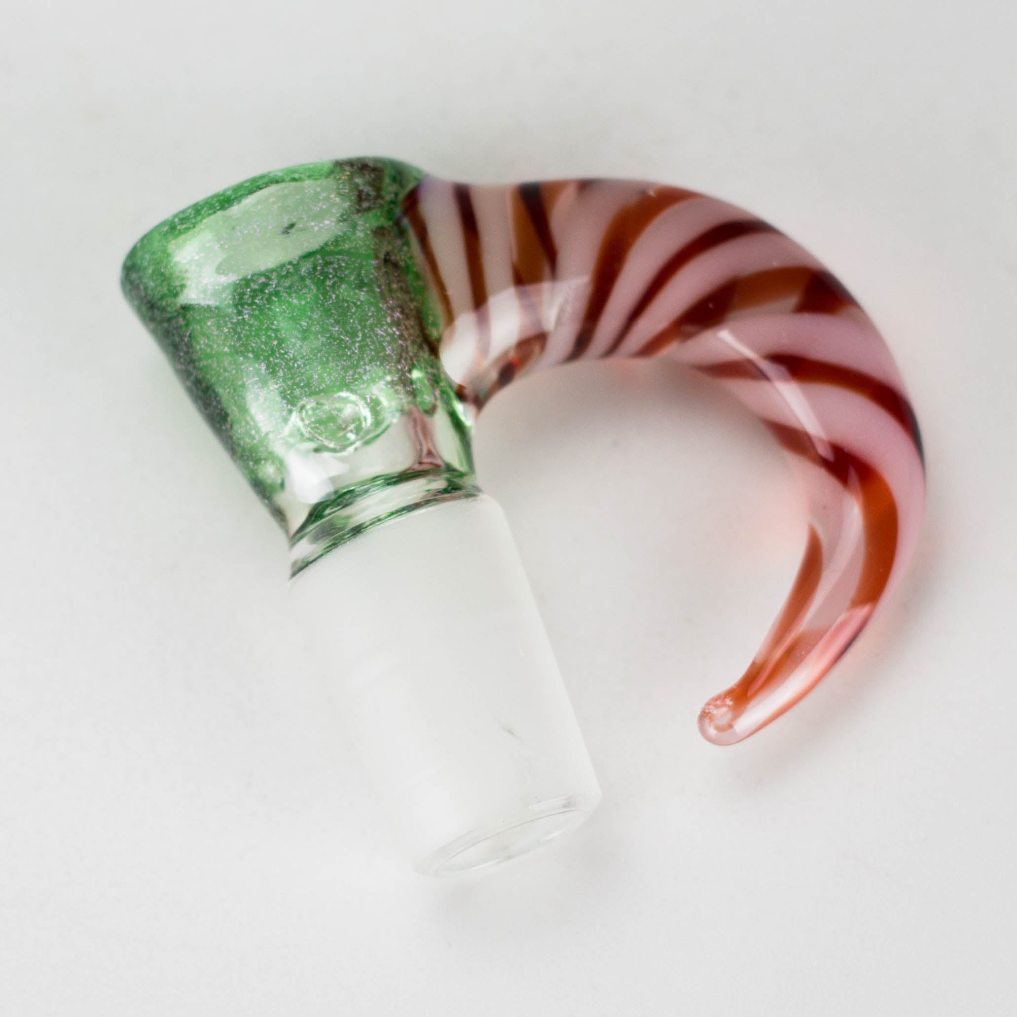 Shine Glassworks | 19mm 4 Hole Dichroic bowl with Horn - Made in Canada