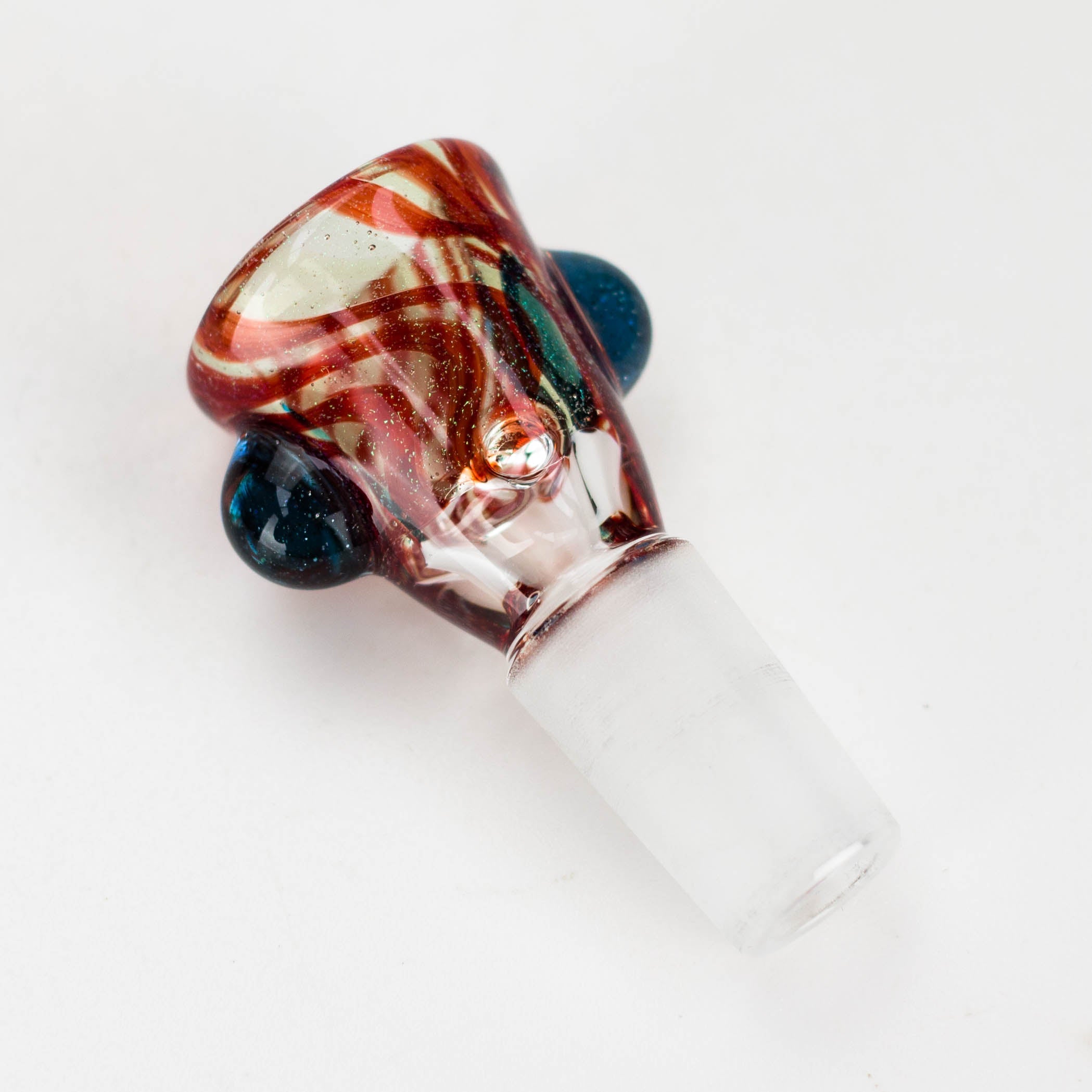 Shine Glassworks | Dichro Vacstack 14mm  3 Hole bowl - made in Canada