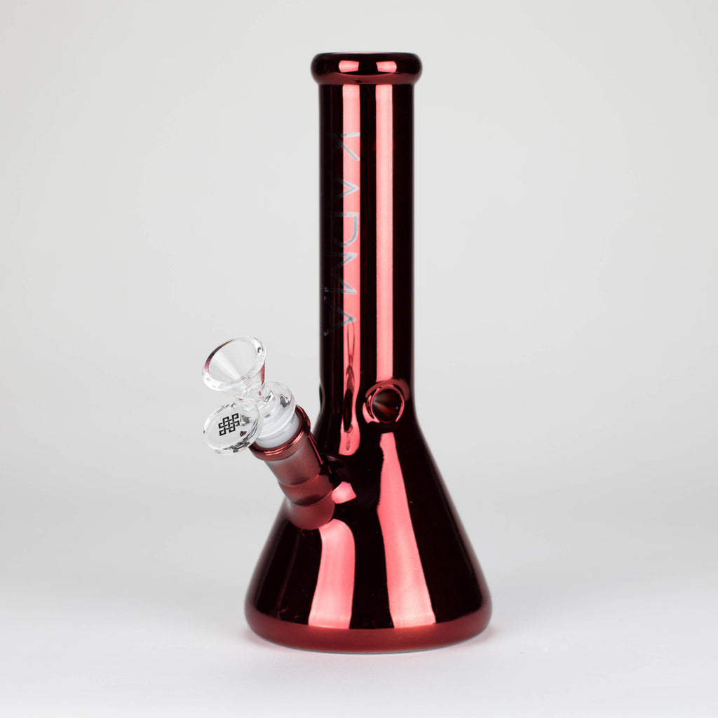 Karma | Glass Bong 9" Beaker Metallic