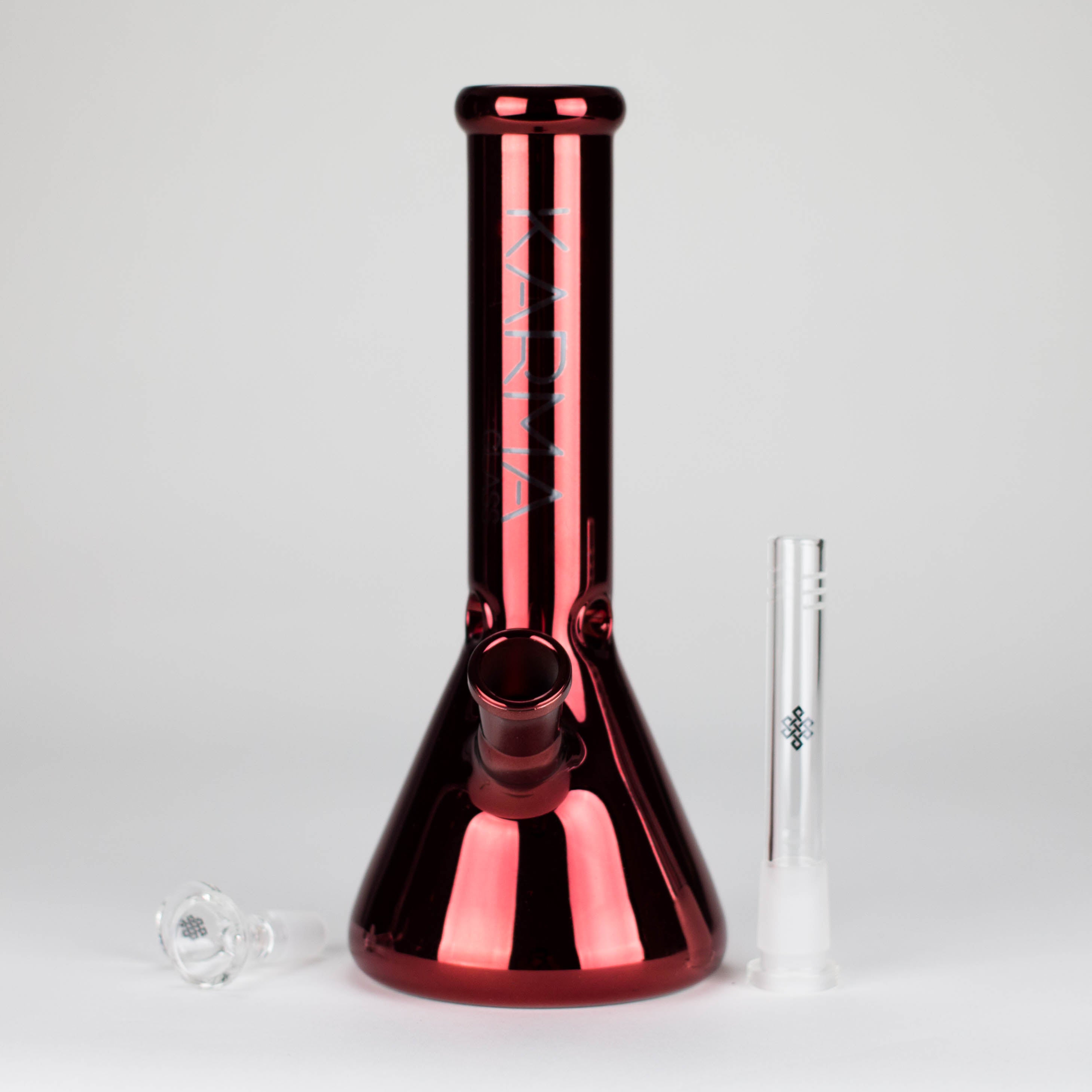 Karma | Glass Bong 9" Beaker Metallic