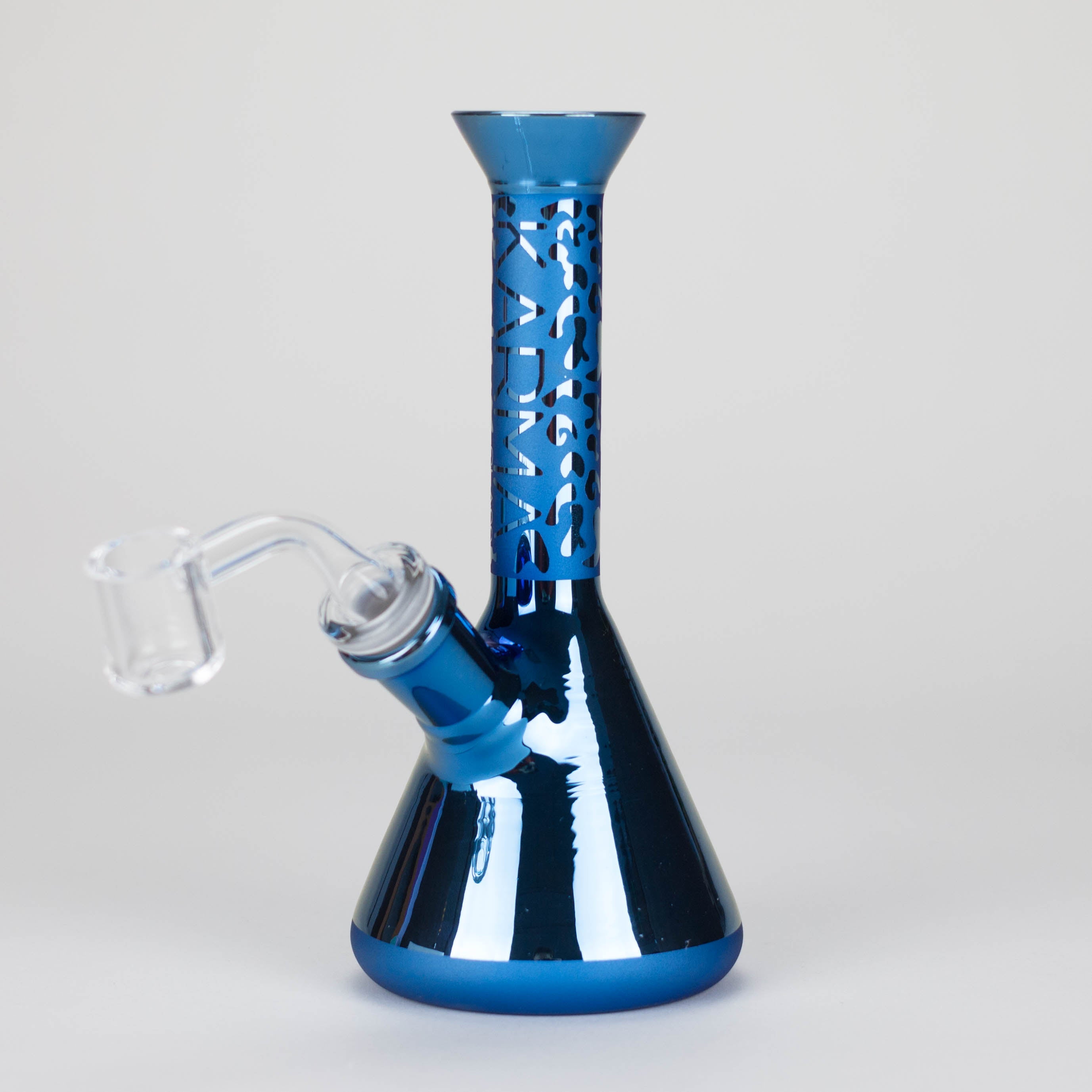 Karma | 7" Metallic Sandblasted Beaker Glass Dab Rig