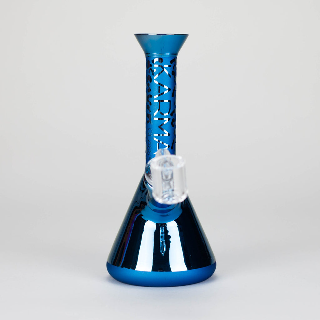 Karma | 7" Metallic Sandblasted Beaker Glass Dab Rig