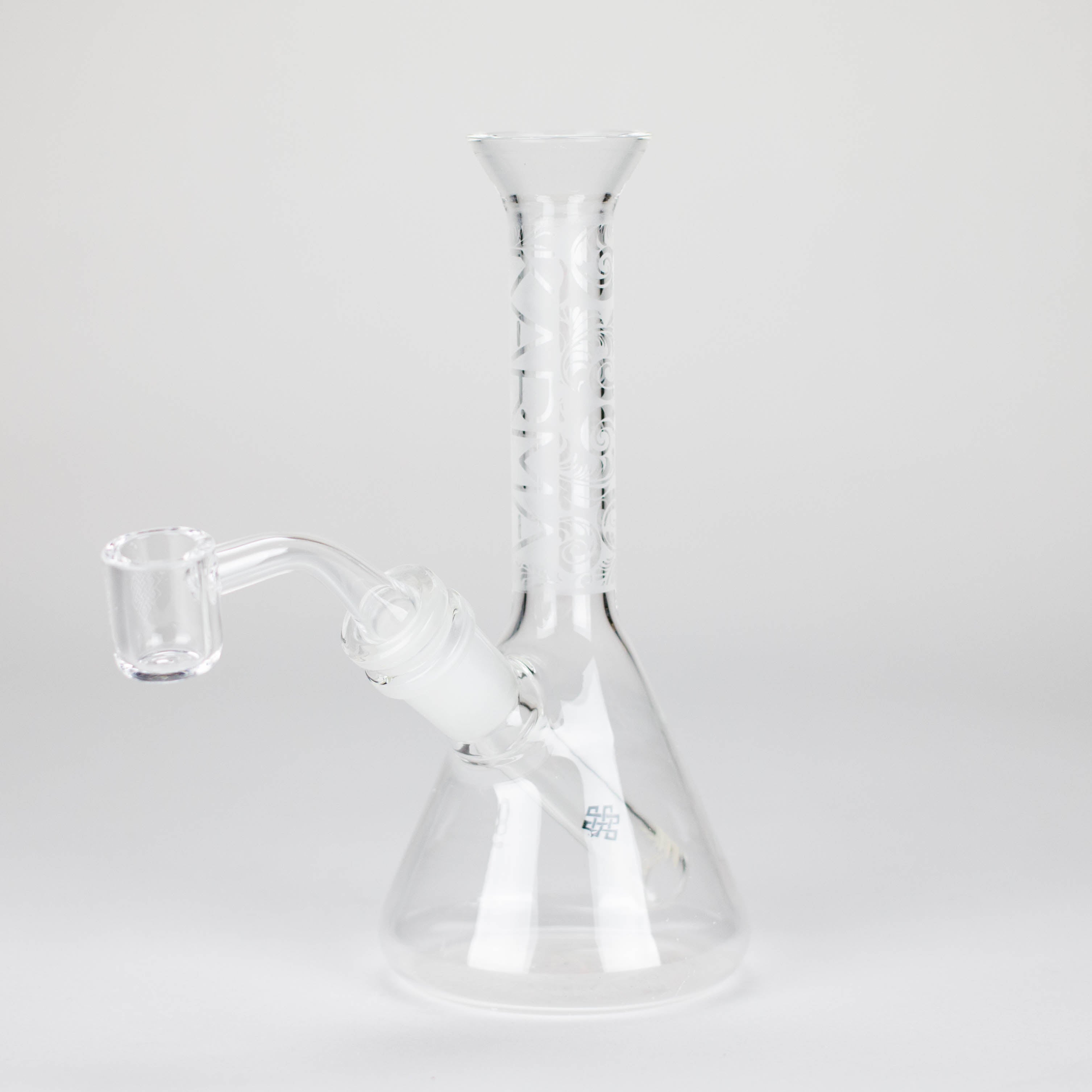 Karma | 7" Sandblasted Beaker Glass Dab Rig