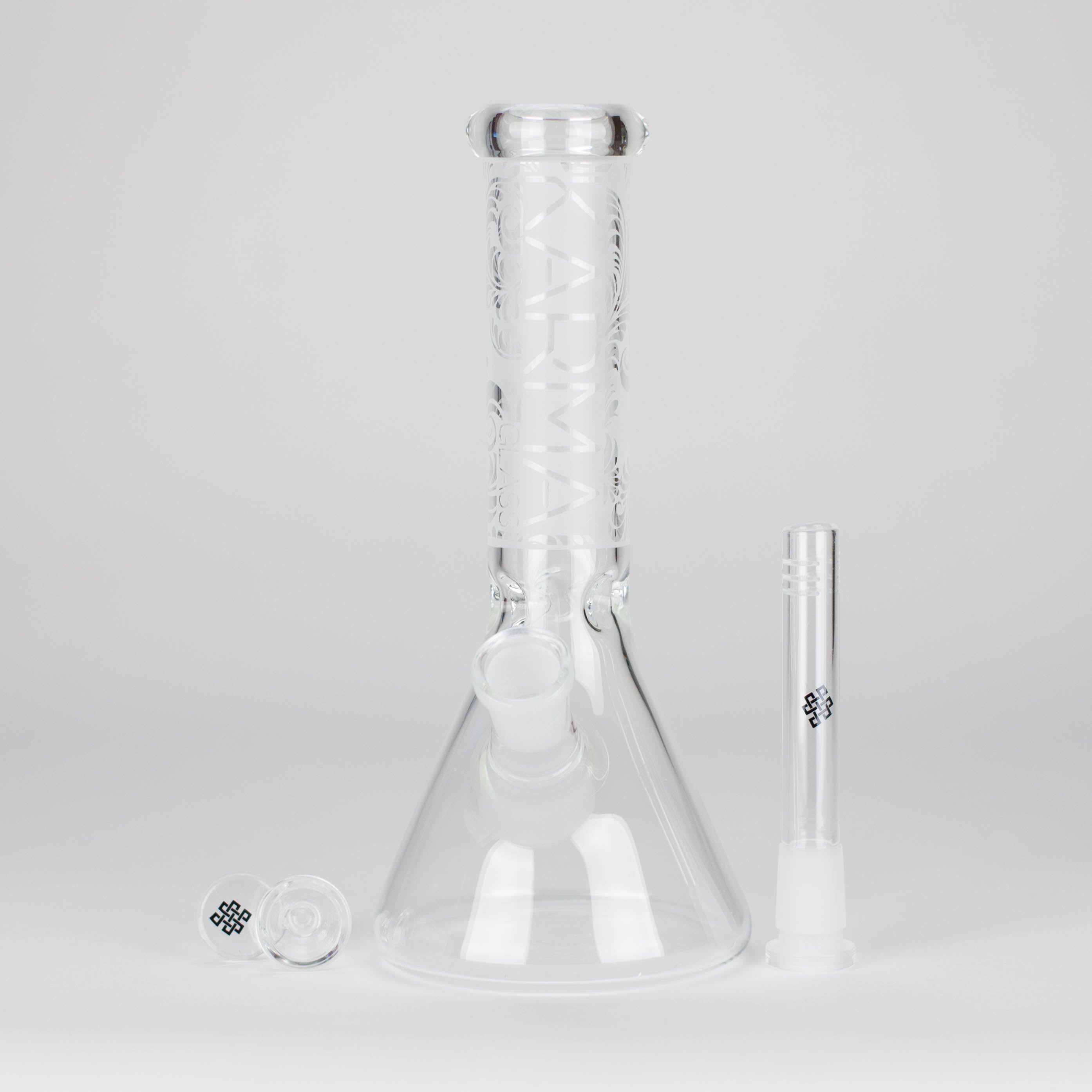 Karma | 9" Beaker Sandblasted Glass Bong