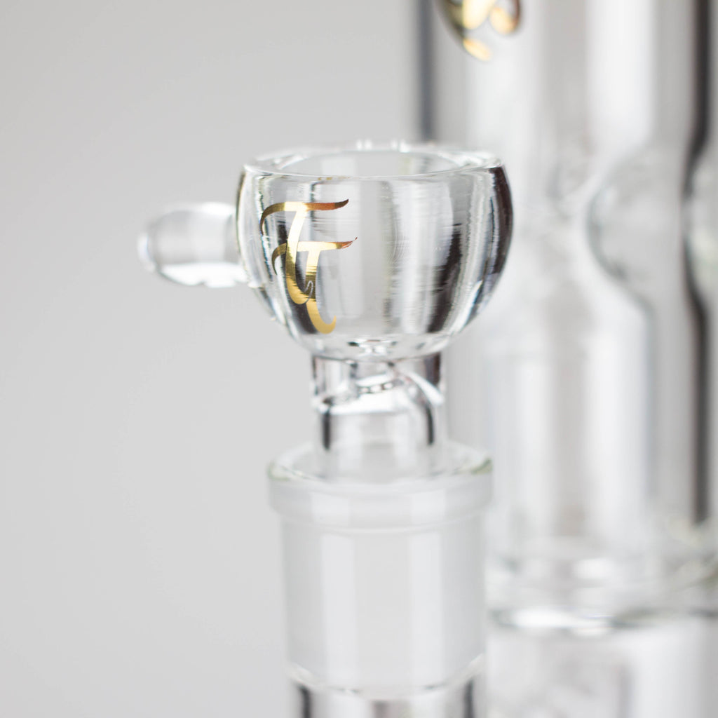 Tech Tubes | 14" Circ Cannon Clear Glass Bong