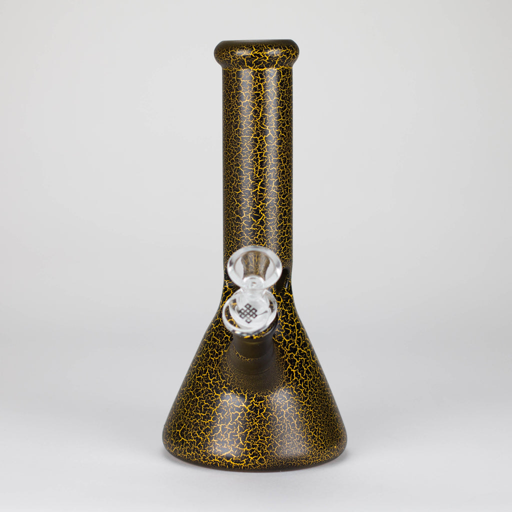 Karma | 9" Beaker Lightning Plated Glass Bong