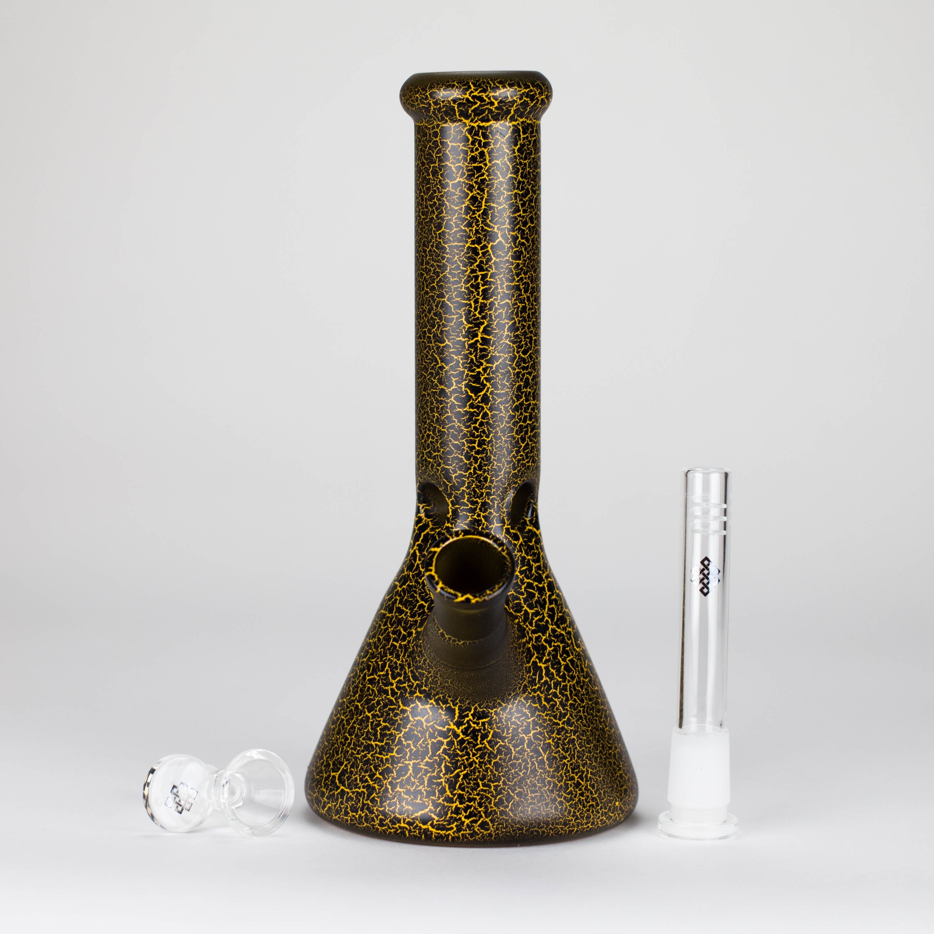 Karma | 9" Beaker Lightning Plated Glass Bong