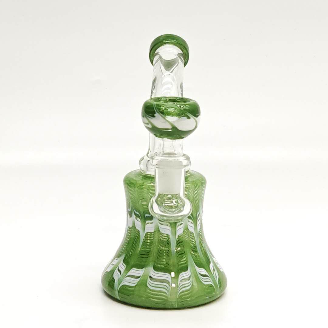 6" Wig-Wag Glass Water  Bong