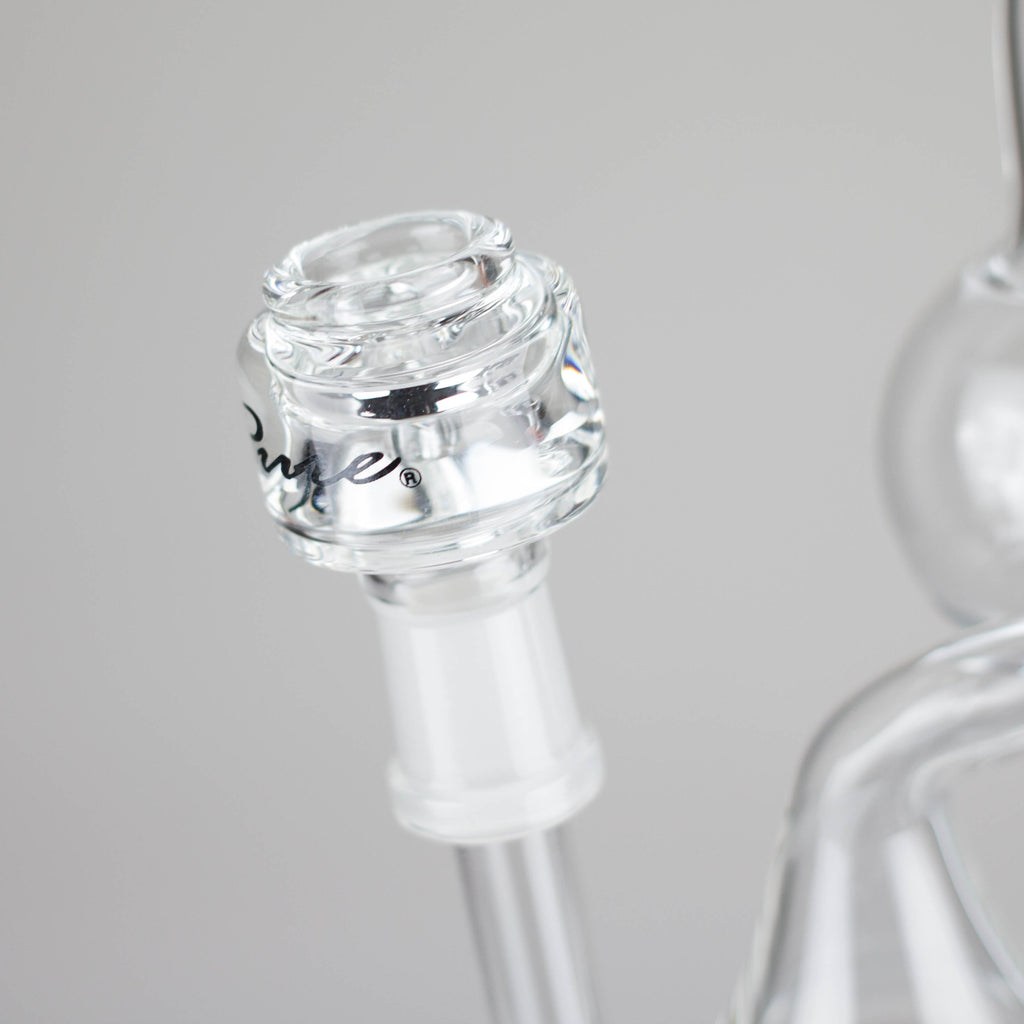 Pure Glass | 8" Infinity Recycler 2 - Flower and Dab