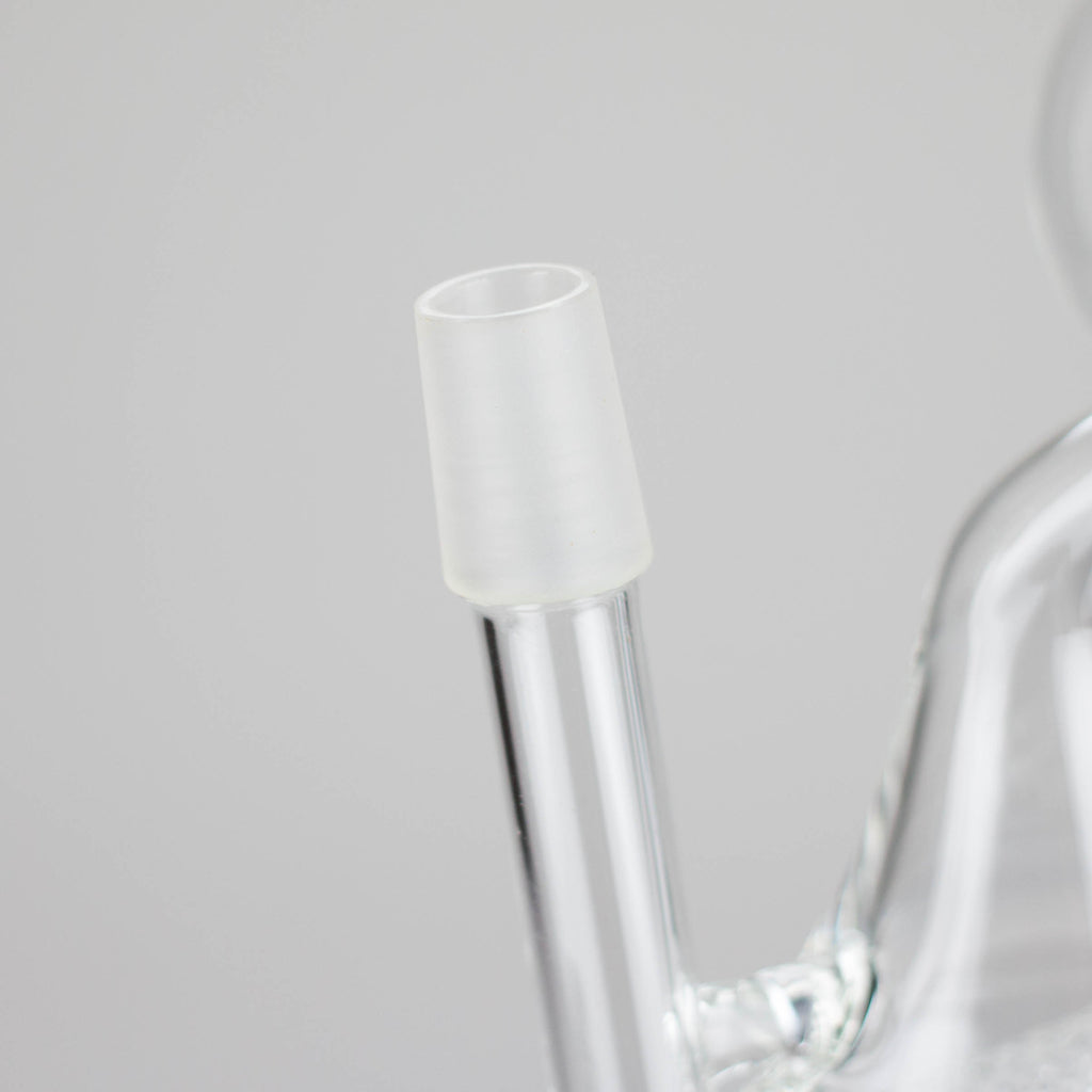 Pure Glass | 8" Infinity Recycler 2 - Flower and Dab