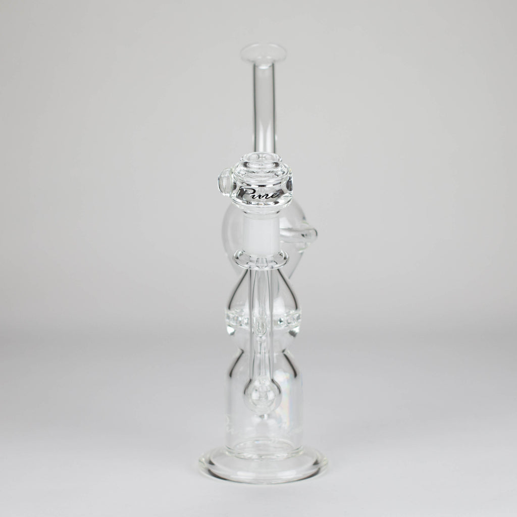 Pure Glass | 12" Infinity Recycler - Flower and Dab