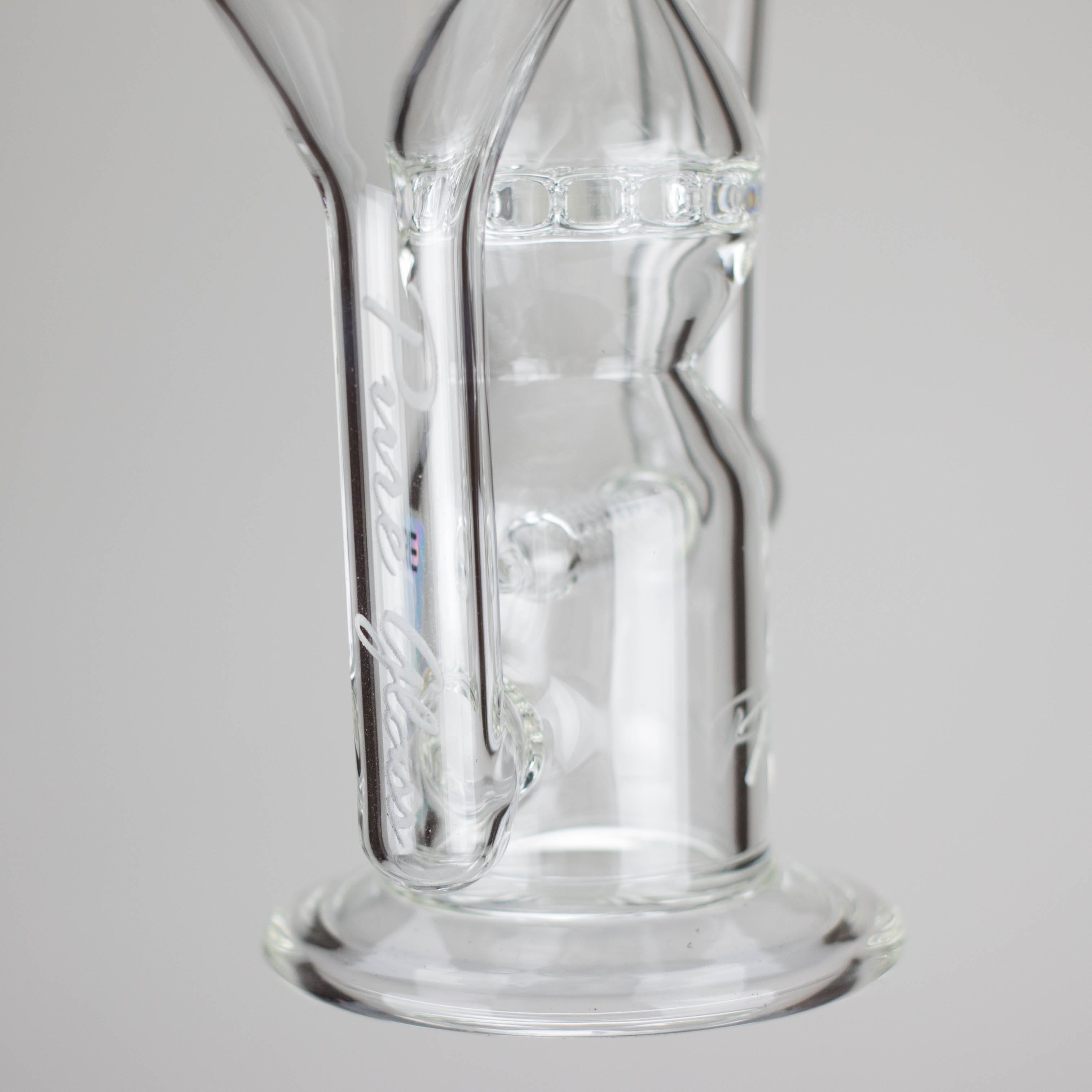 Pure Glass | 12" Infinity Recycler - Flower and Dab