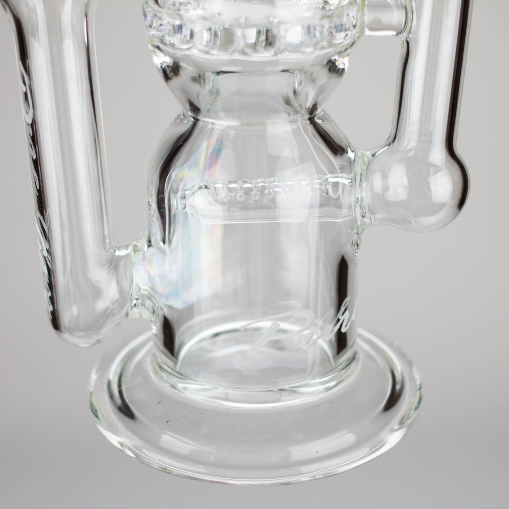 Pure Glass | 12" Infinity Recycler - Flower and Dab