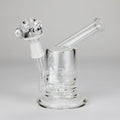 Pure Glass | 5" Magma Ring Perc - Flower and Dab