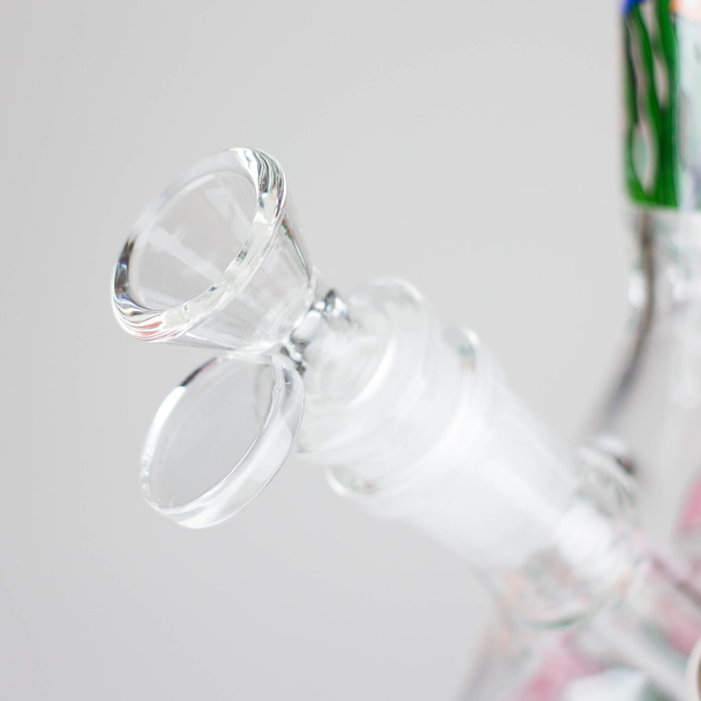 Z10" Glow in the dark Glass Bong With  Mushroom Design