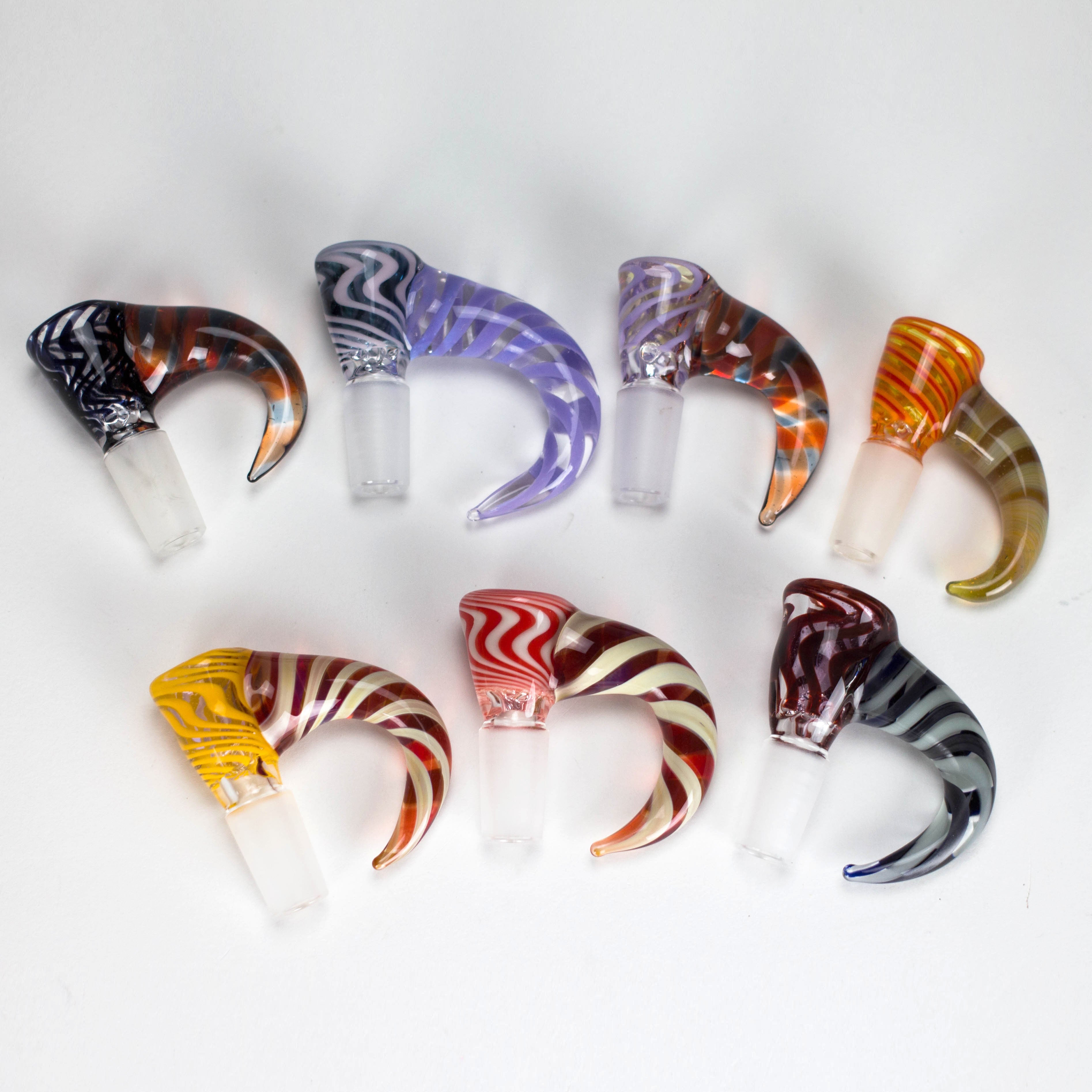 Shine Glassworks | 14mm 3 Hole Vacstack Bowl with Horn - Made in Canada