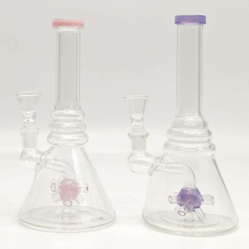 8" Shower Head Glass Bong-Assorted Color
