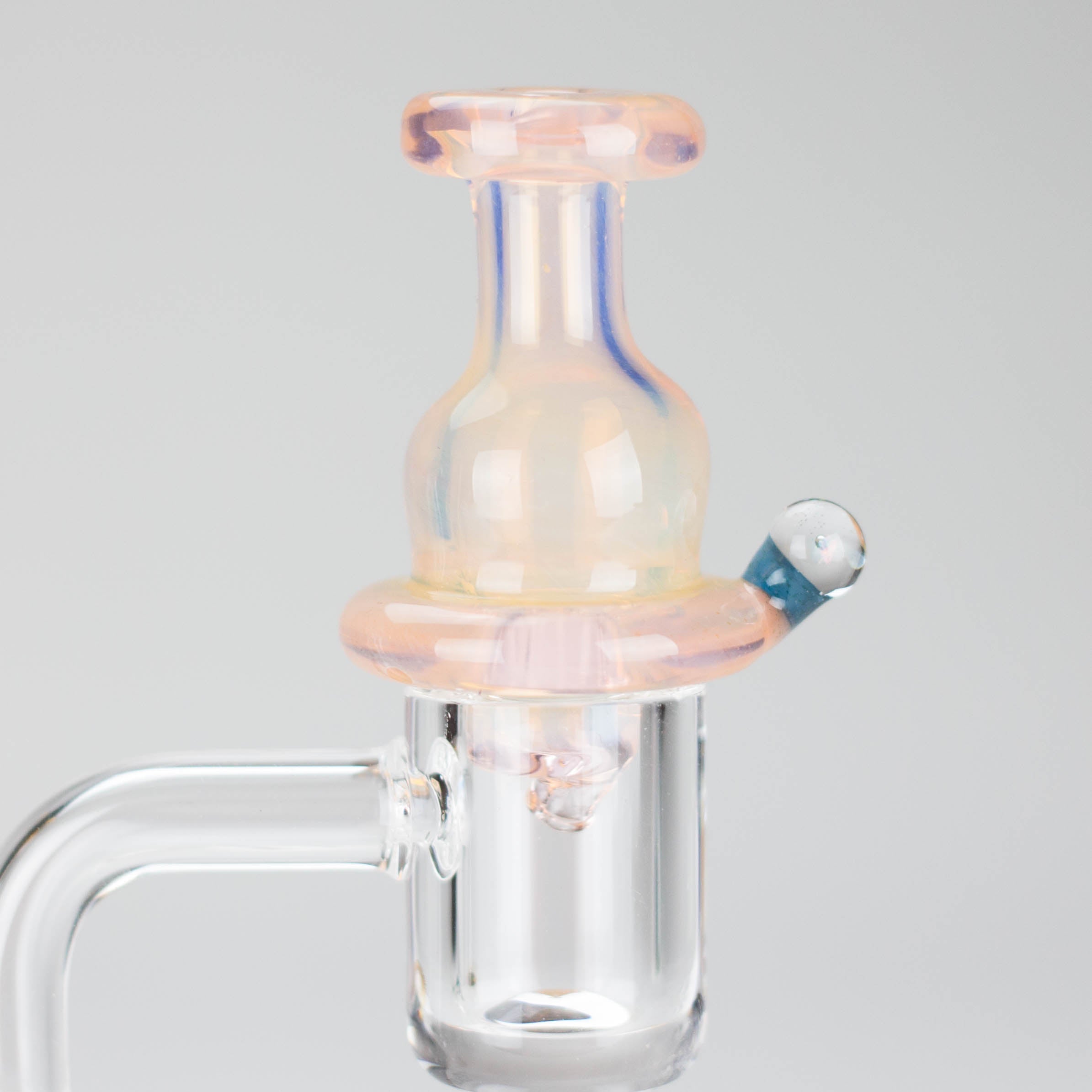 Shine Glassworks | Fume Coloured Carb Cap with Micro Opal - Made in Canada