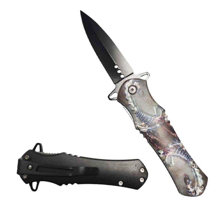 8" Overall Cartoon Design Foldable Knife