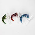 Shine Glassworks | 14mm 3 Hole Clear Bowl with Horn - Made in Canada