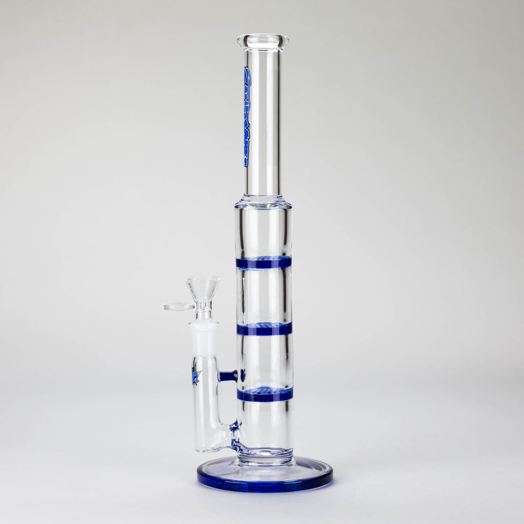 Ganjavibes | 11" Triple Honeycomb Percolator Glass Bong
