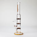 Ganjavibes | 11" Triple Honeycomb Percolator Glass Bong