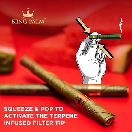 King Palm | Flavor Terpene-Infused Tips Box of 50 Pack [SMK986]