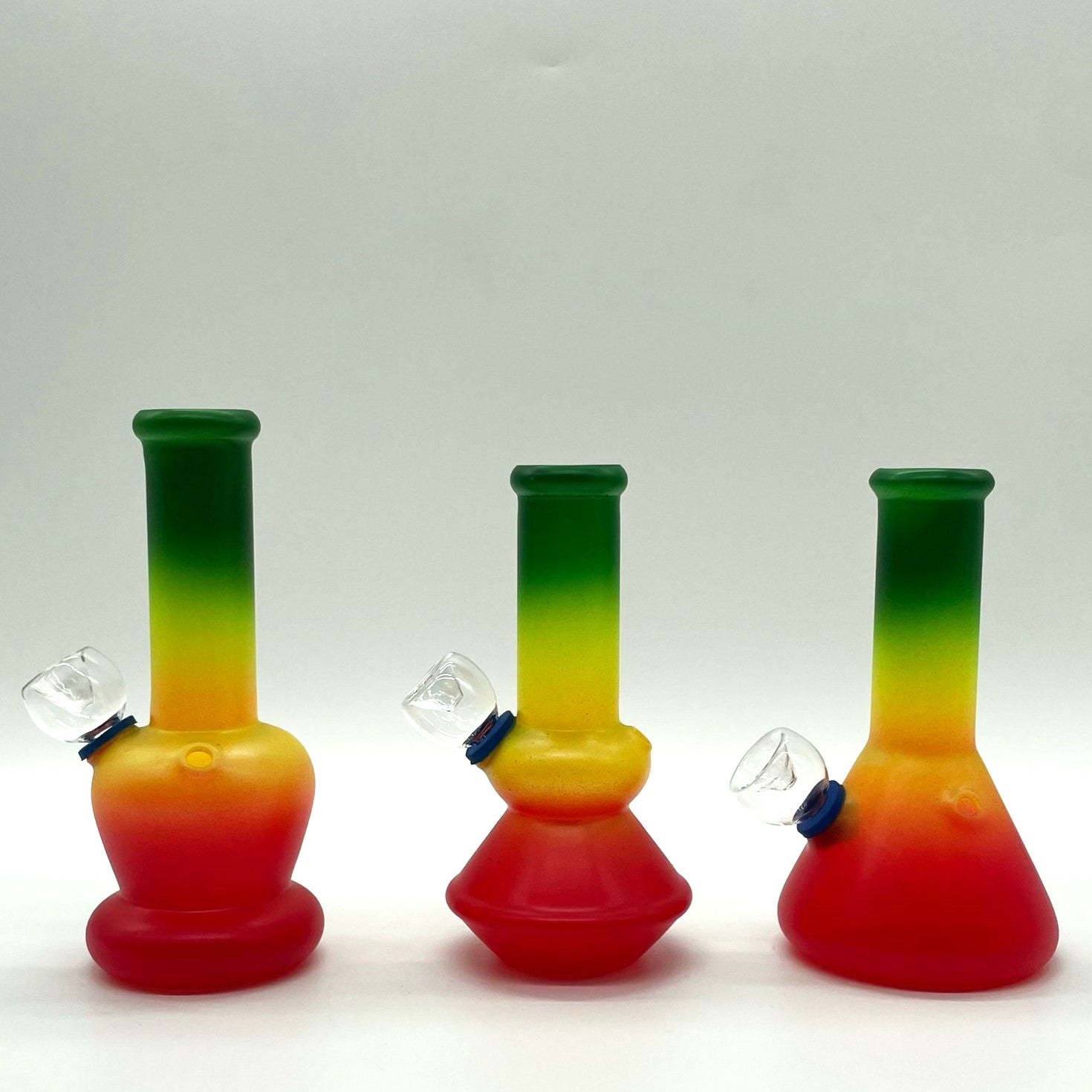 6" Glass Bong - Assorted Color [PIP560]