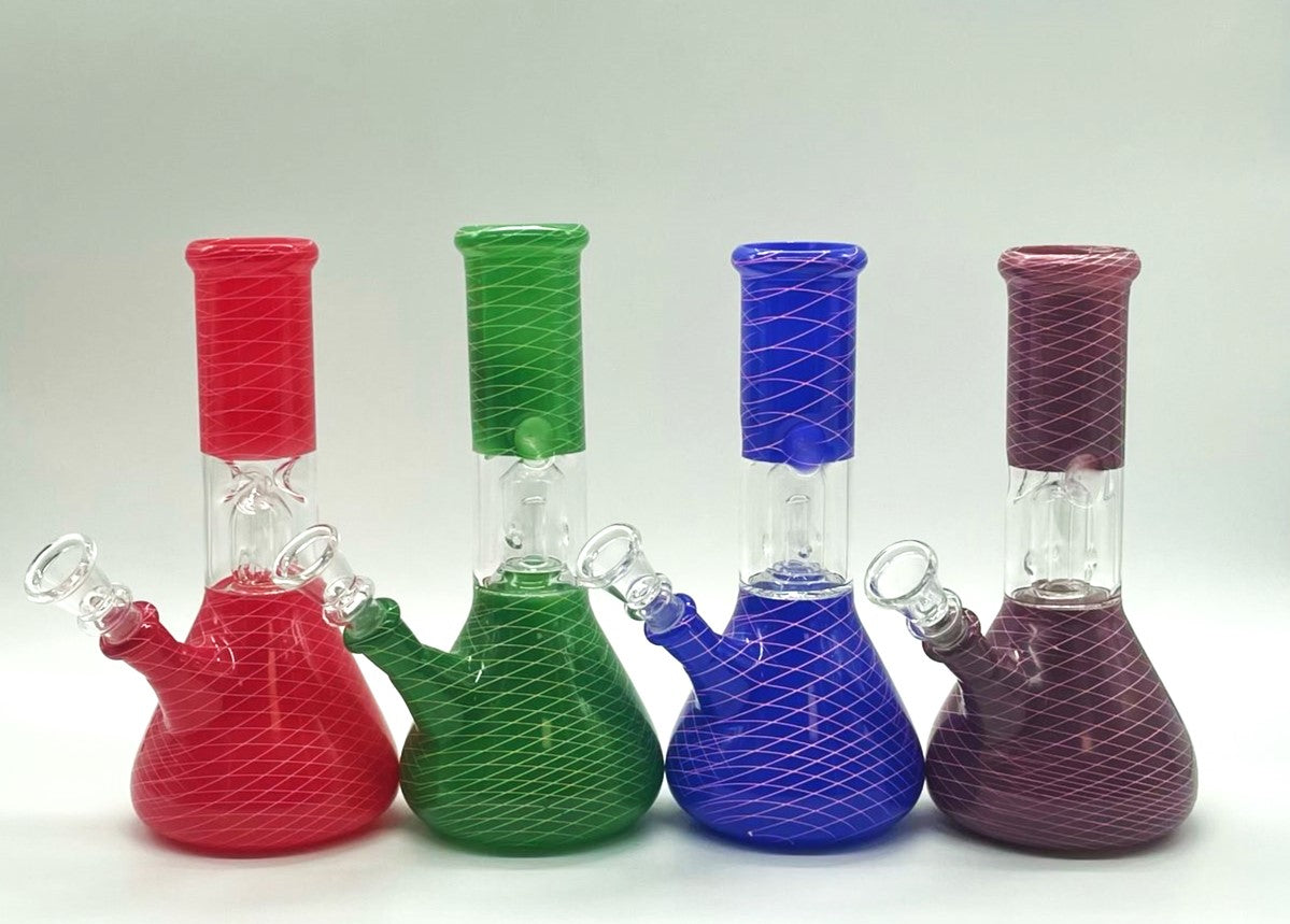 8" Water Pipe with Percolator- Assorted Color [PIP393]
