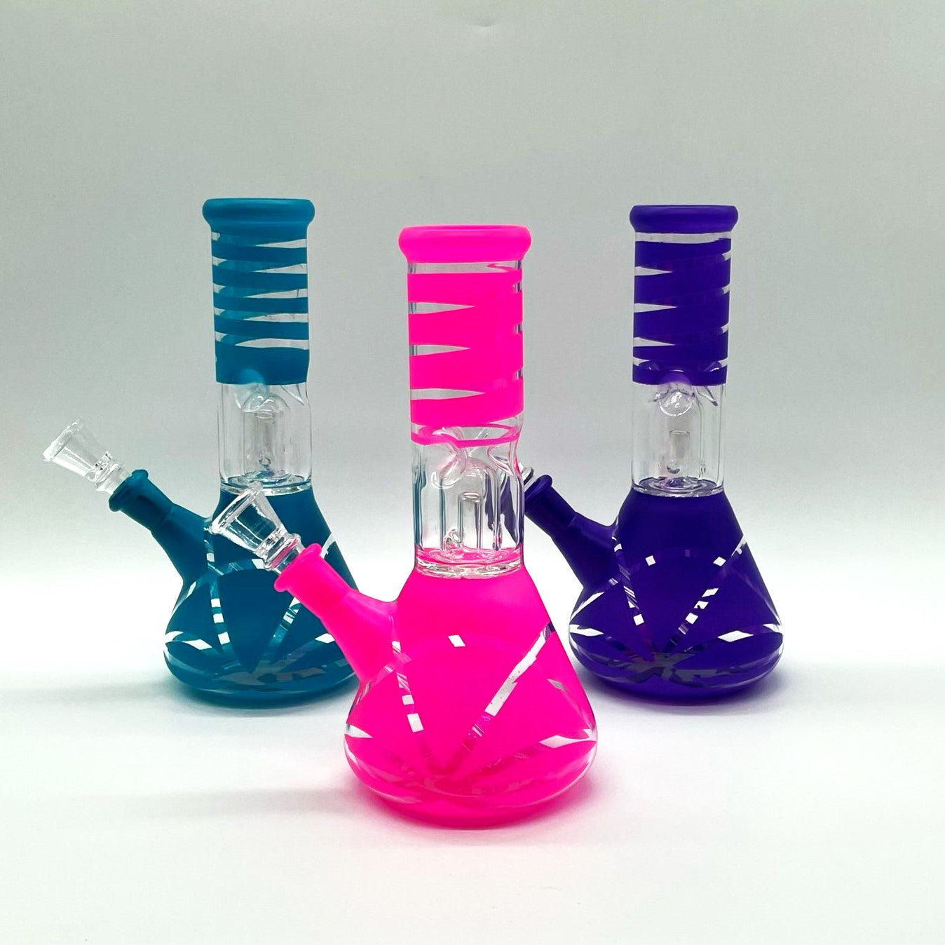 8" Water Pipe with Percolator- Assorted Color [PIP393]