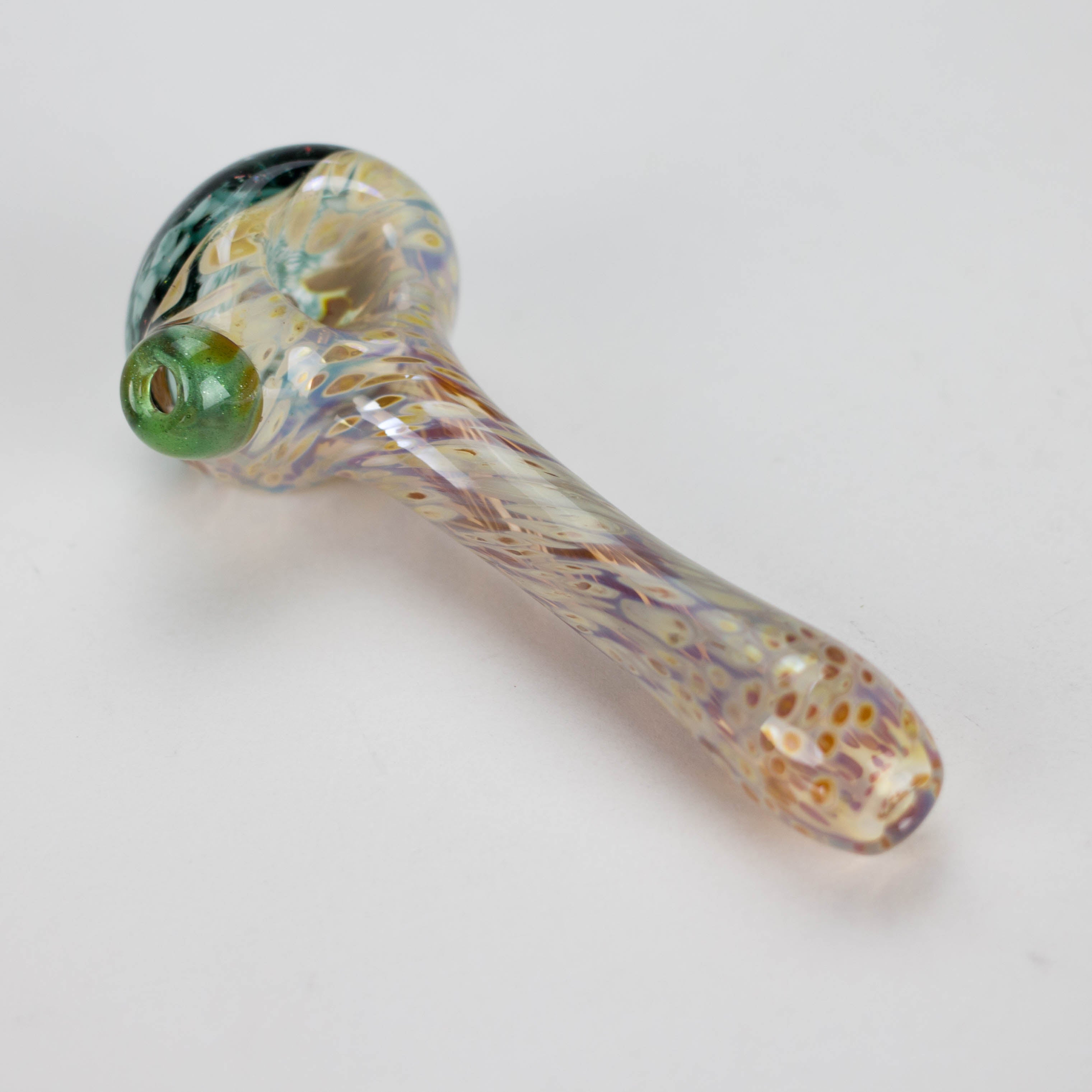 Shine Glassworks | Frit Crushed Opal Honeycombe pipe - Made in Canada