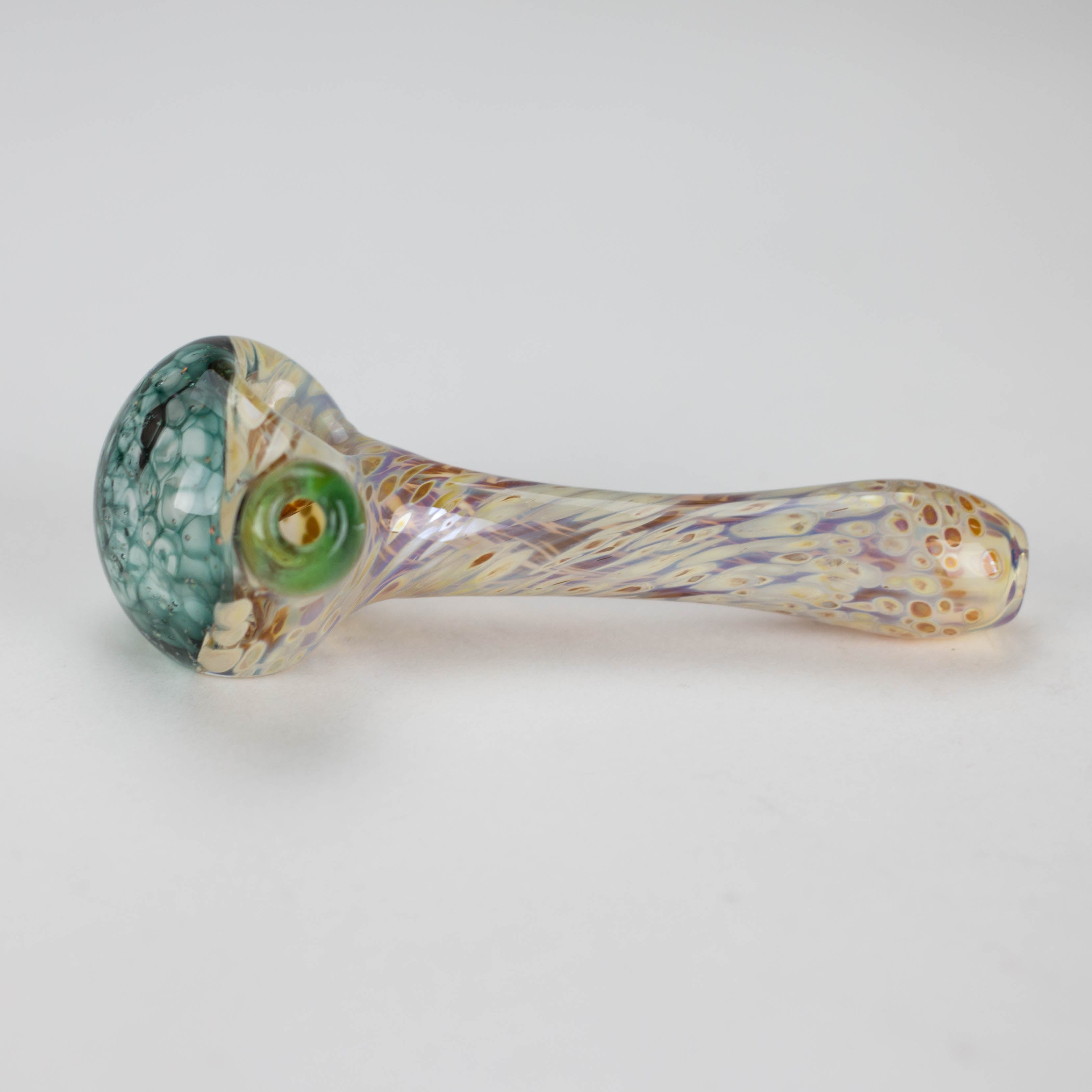 Shine Glassworks | Frit Crushed Opal Honeycombe pipe - Made in Canada