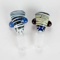Shine Glassworks | Wrapped colour tubing 14mm Flare Bowl - Made in Canada