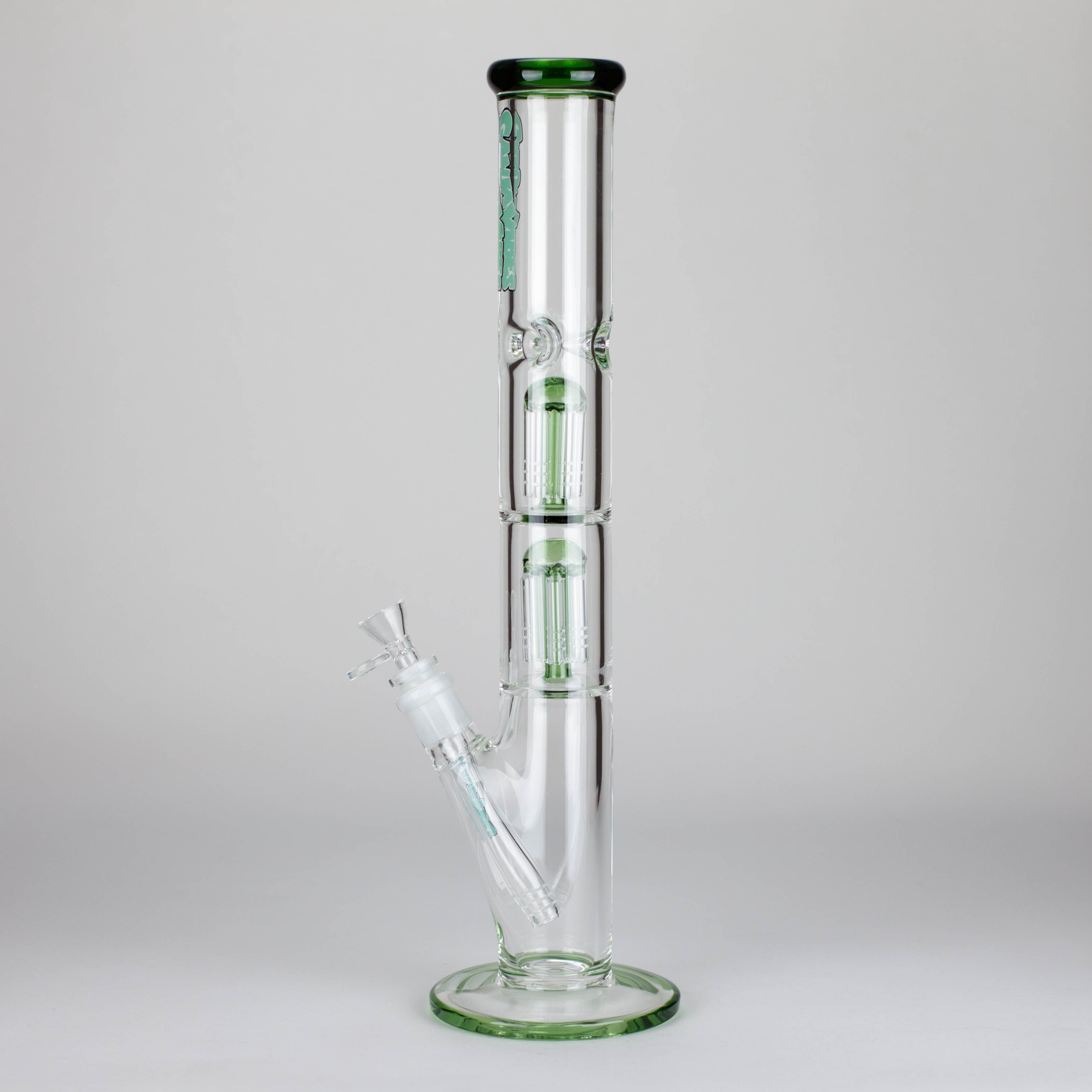 Ganjavibes | 17" Double Tree Percolator Glass Bong By Irie Vibes