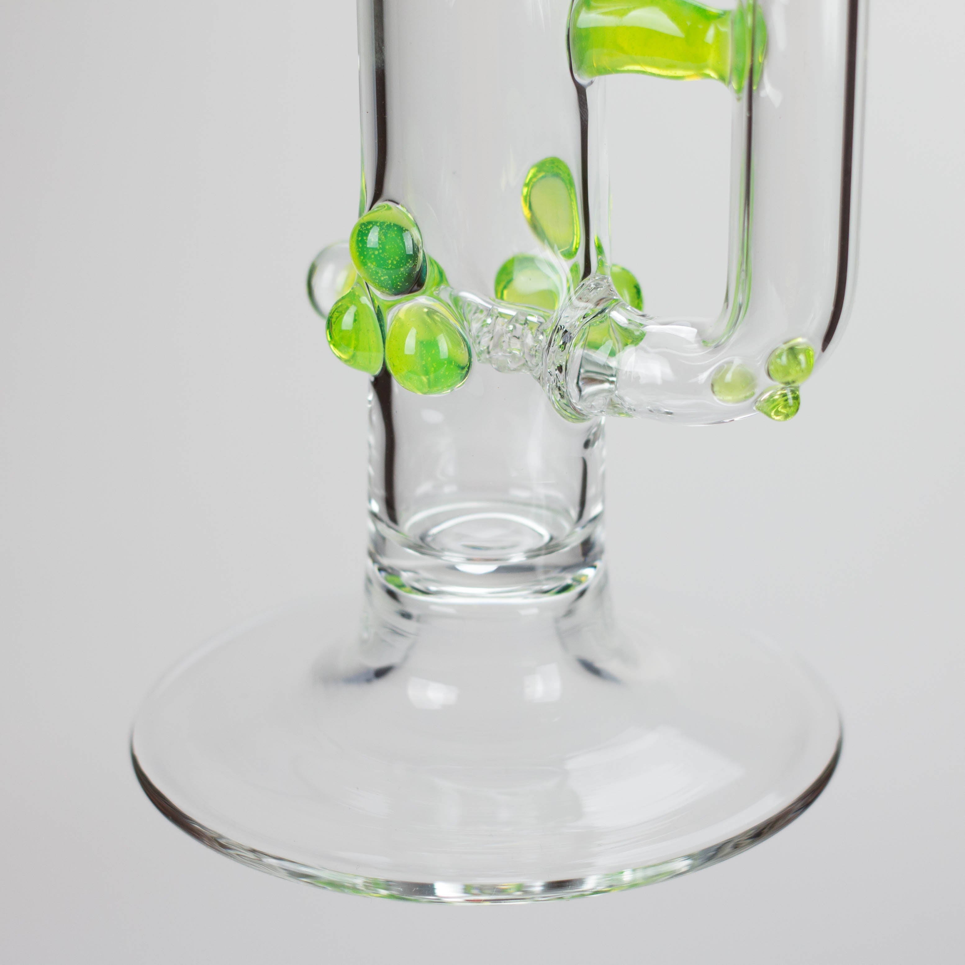Shine Glassworks | 22 inch 38mm Straight Tube with Latticino mouthpiece and opal [ST 2203] - Made in Canada