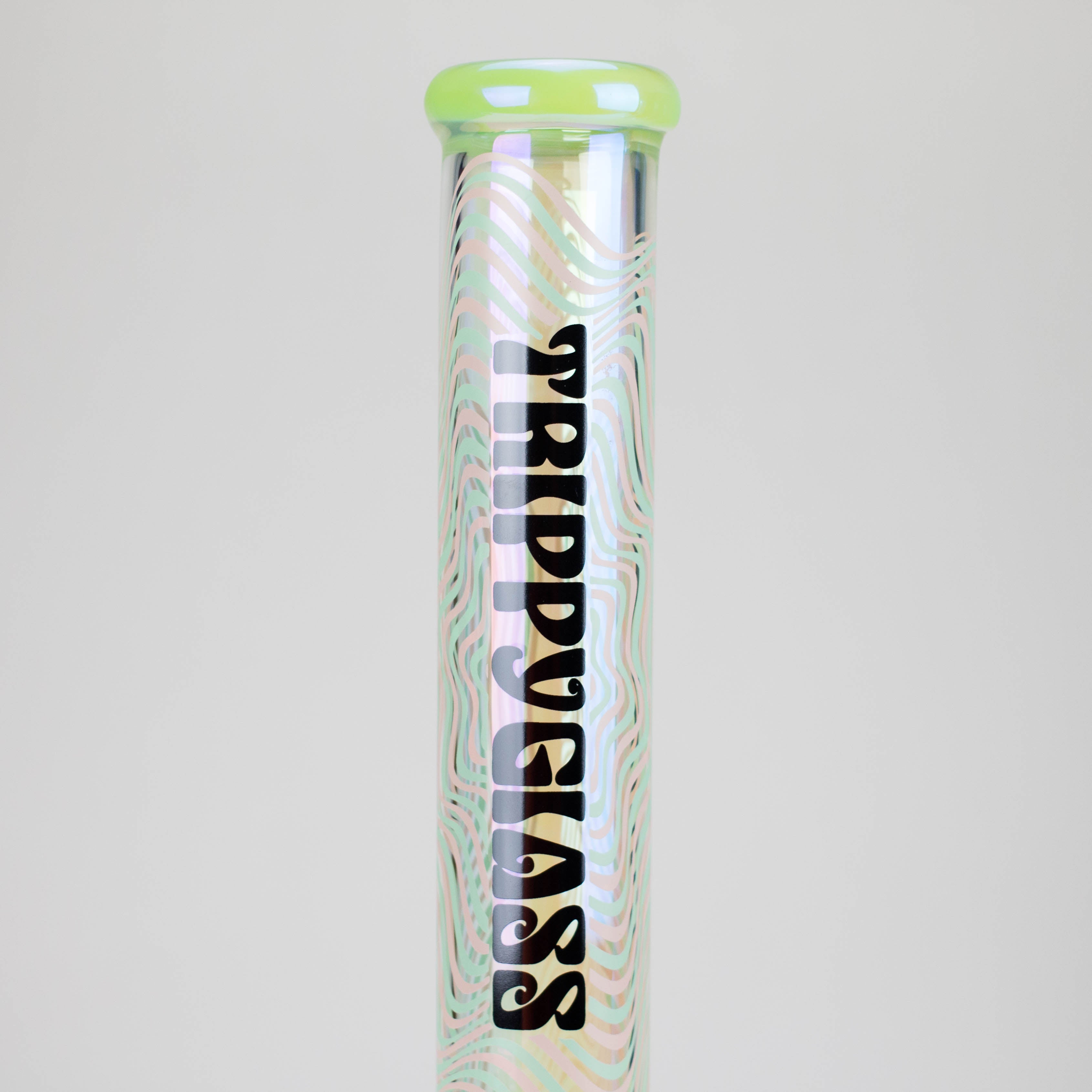 Trippy Glass | 17" Holographic Double Inline  Straight Tube Glass Bong