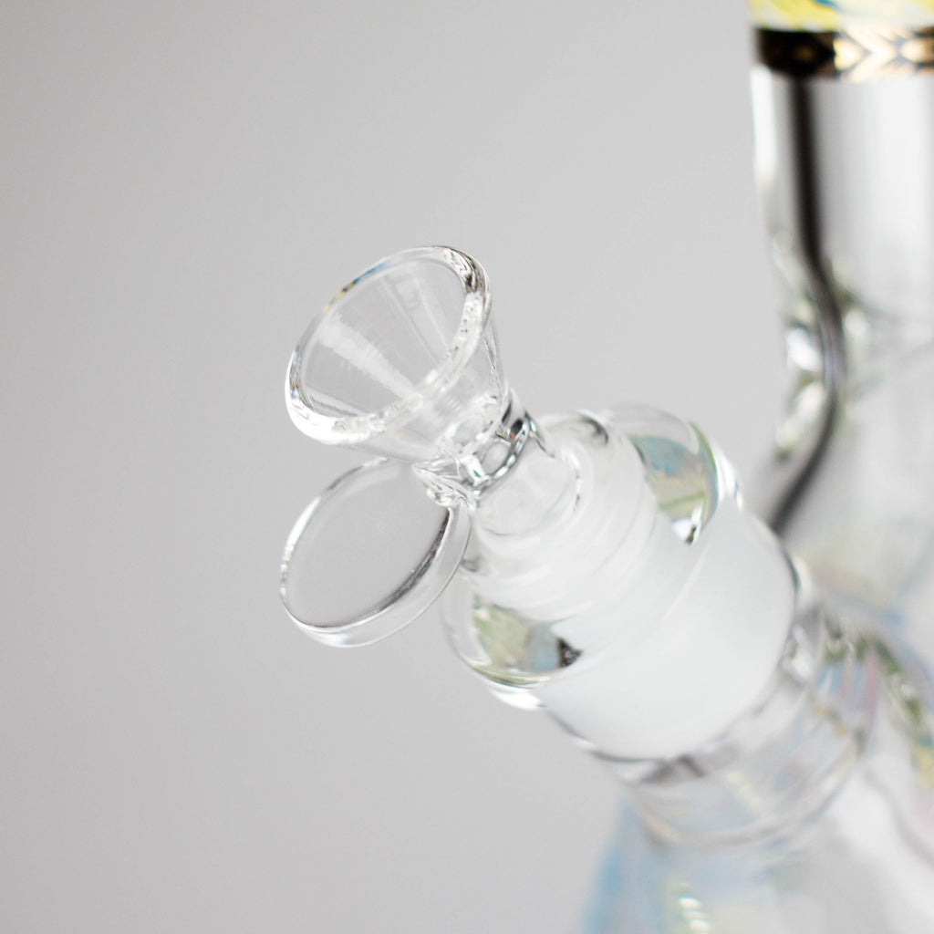 14" 7 mm Glass Bong With Pirate Design