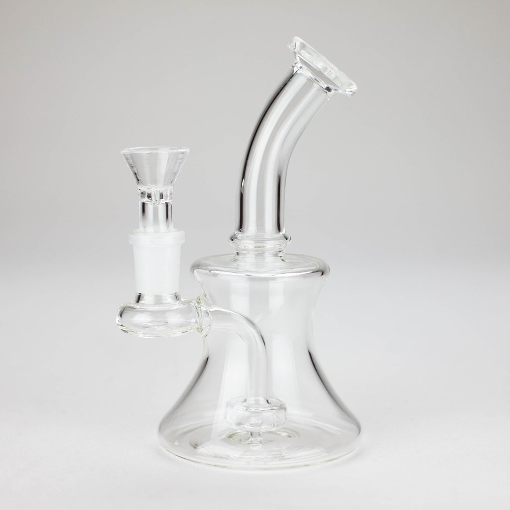 6″ Clear Glass Bong with water diffuser [DCK-017]